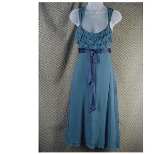 NWOT Silk Chiffon Cocktail Dress Blue